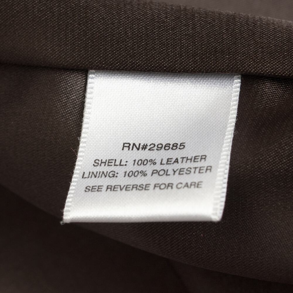 Rare Vintage Pendleton Petites Y2K Brown Crocodile Embossed Leather Jacket - L - Picture 11 of 12